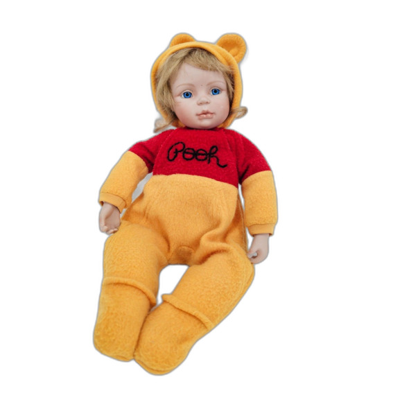 Ashton Drake Winnie The Pooh Porcelain Doll - Picture 1 of 14